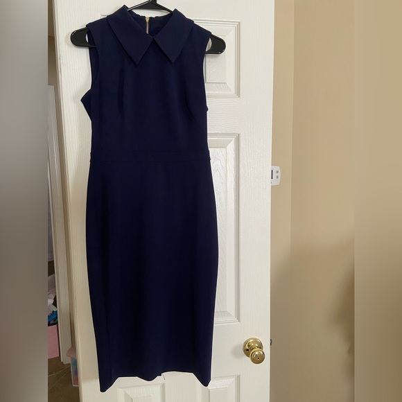 Calvin Klein Dresses Calvin Klein Navy Blue Collared Dress Poshmark